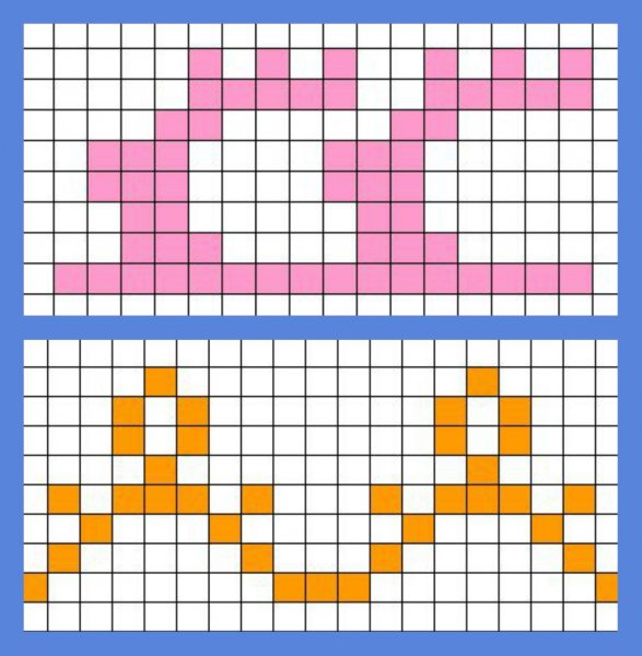 Орнамент по клеточкам в тетради