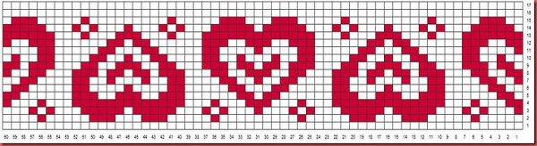 Орнаменты по клеточкам для вязания жаккарда