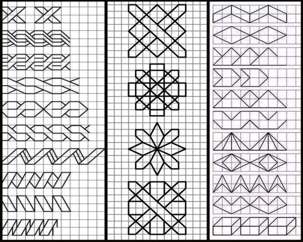 Узоры по клеточкам