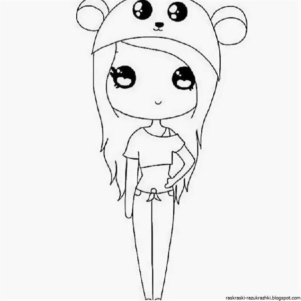 Раскраски Каваи