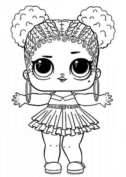 Lol кукла раскраска
