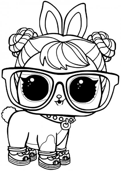 Раскраски ЛОЛ куклы конфетти поп