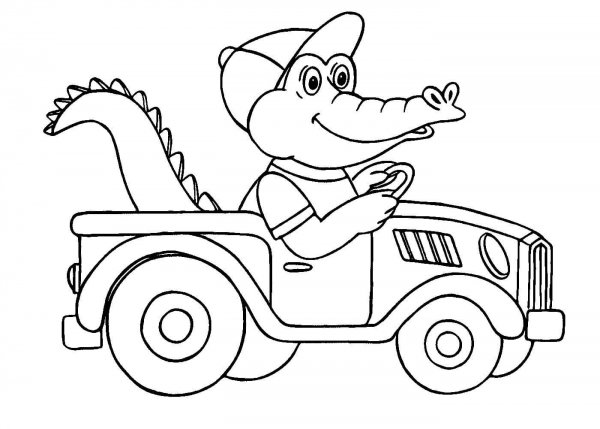 Машина раскраска для детей