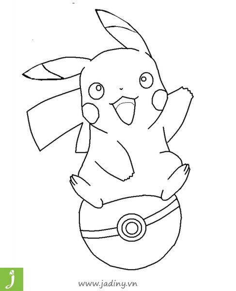 Раскраски покемоны Пикачу