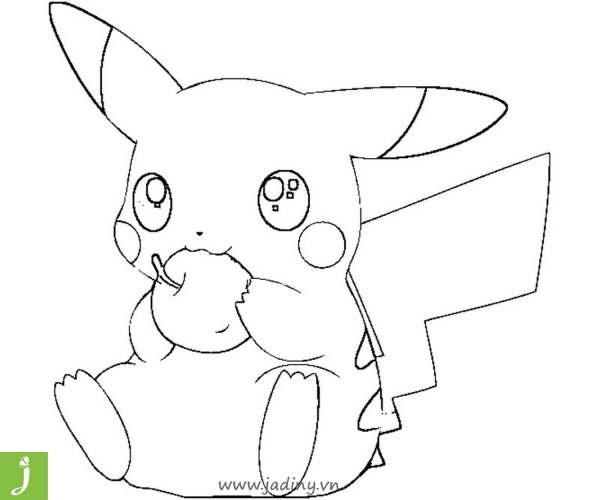 Пикачу для разукрашивания