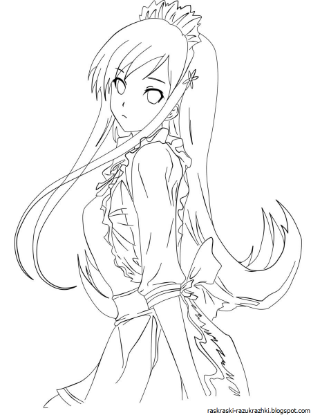 Аняма раскраска