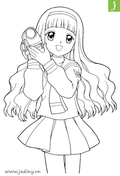 Аняма раскраска