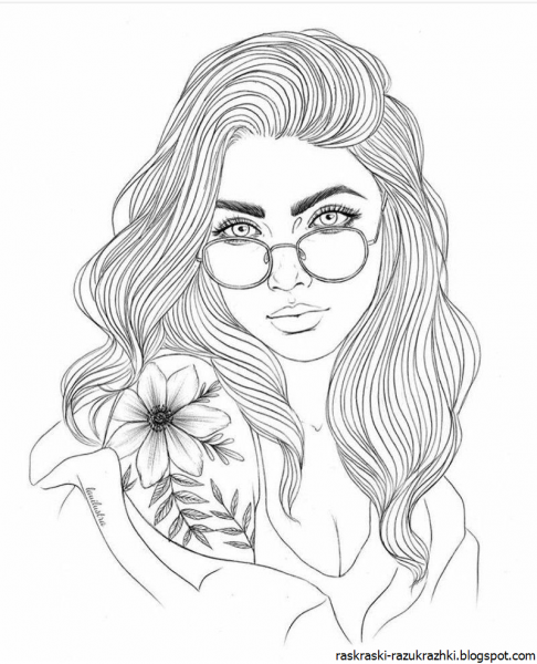 Раскраски модные девочки
