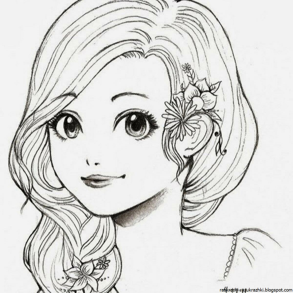 Раскраска для девочек красивые