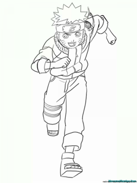 Наруто раскраска Наруто Узумаки
