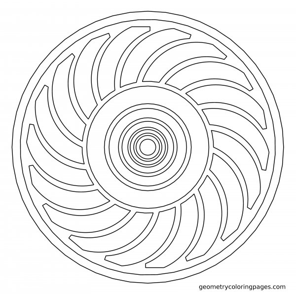 Спиральная раскраска