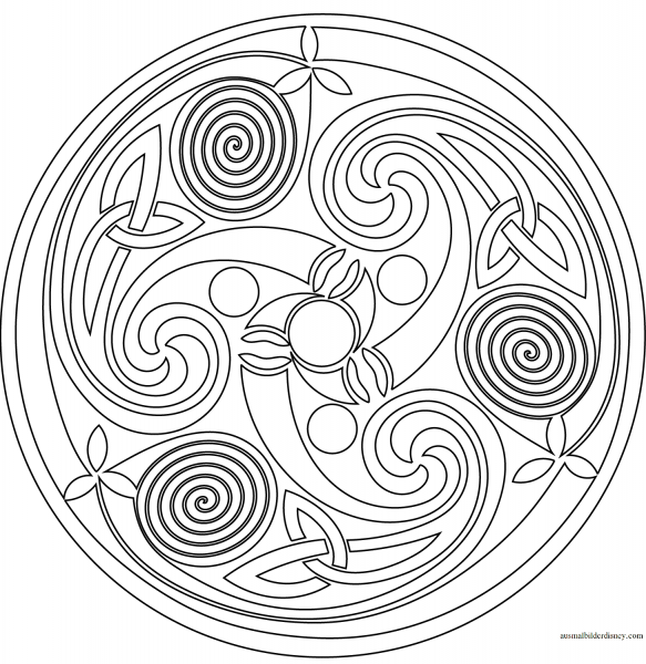 Мандала денежная спираль