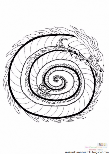 Мандала спираль