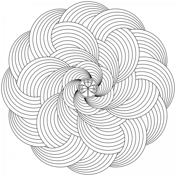 Раскраска абстракция