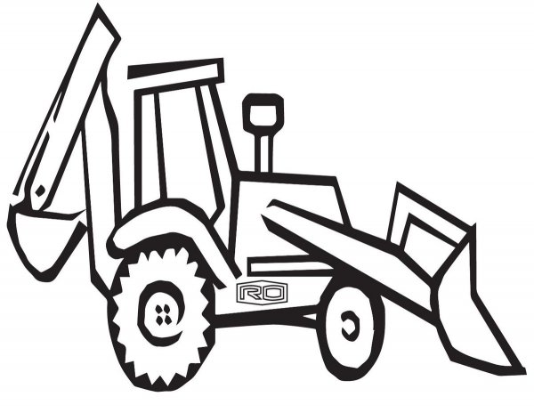 Детские раскраски трактор