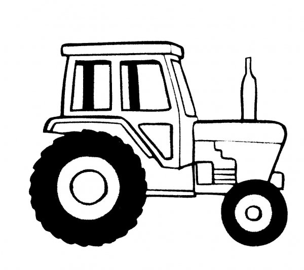 Raskraska для детей Traktor