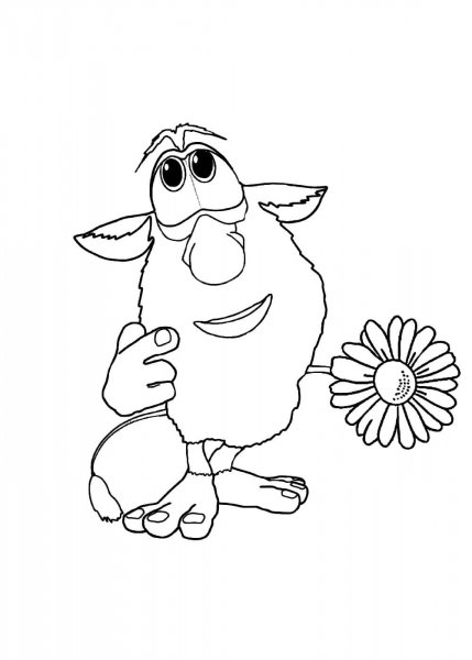 Буба мульт раскраски