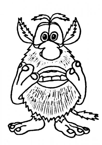 Раскраски Буба Домовой