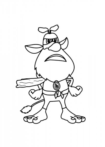 Раскраска Буба а4