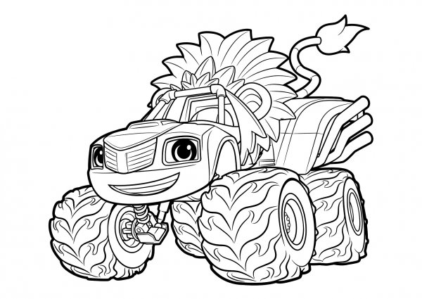 Раскраска Зег чудо машинки