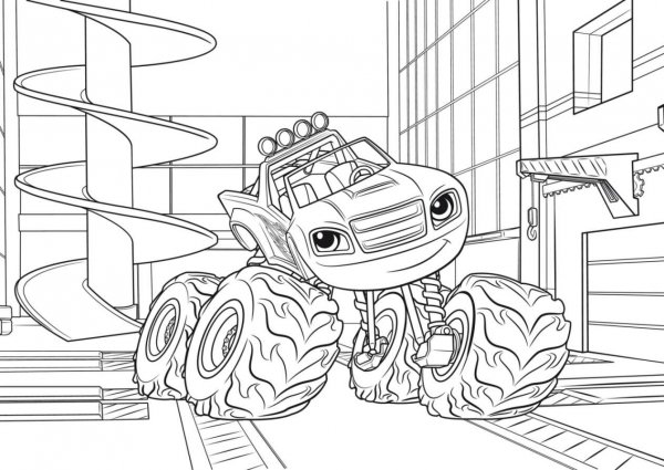 Раскраска Вспыш Смельчак