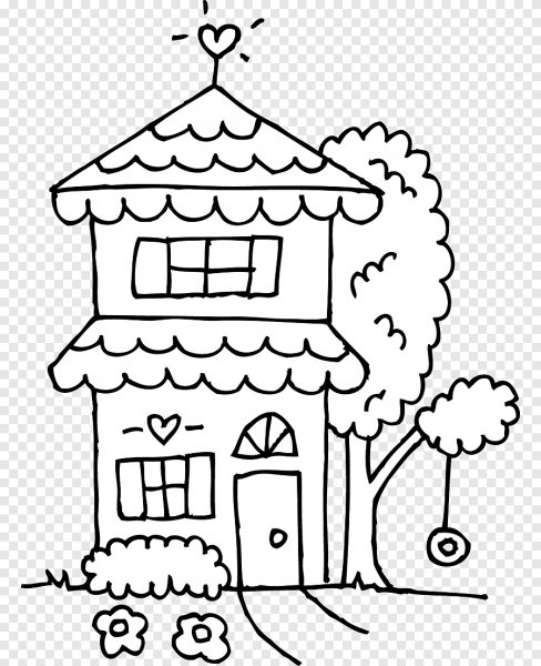 Домик для раскрашивания