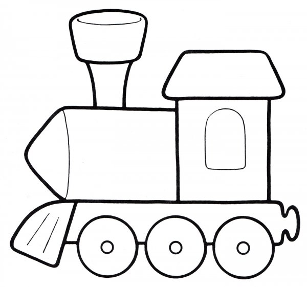 Раскраска поезд