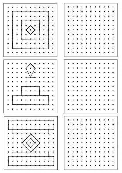 Повторить узор по точкам