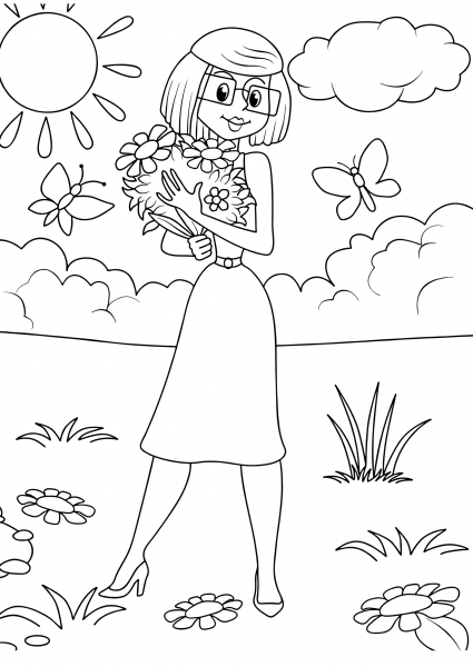 Мама раскраска для детей