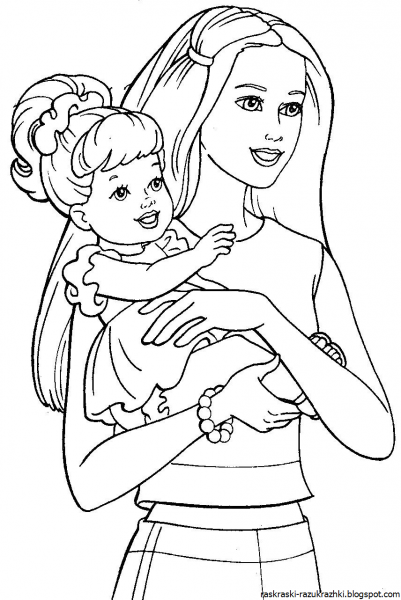 Мама раскраска для детей