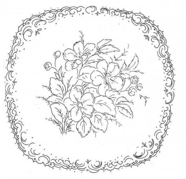 Жостовская роспись поднос рисунок