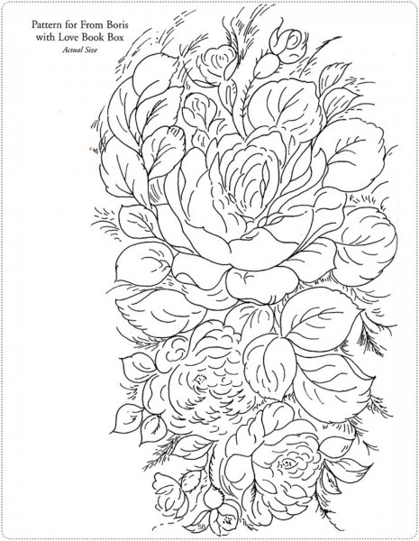 Хохломская роспись раскраска