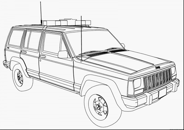 Jeep Grand Cherokee 2000 чертеж