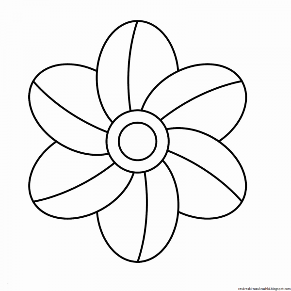 Ромашка раскраска для детей