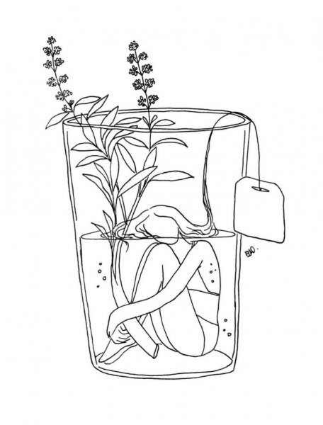 Раскраски Эстетика для подростков