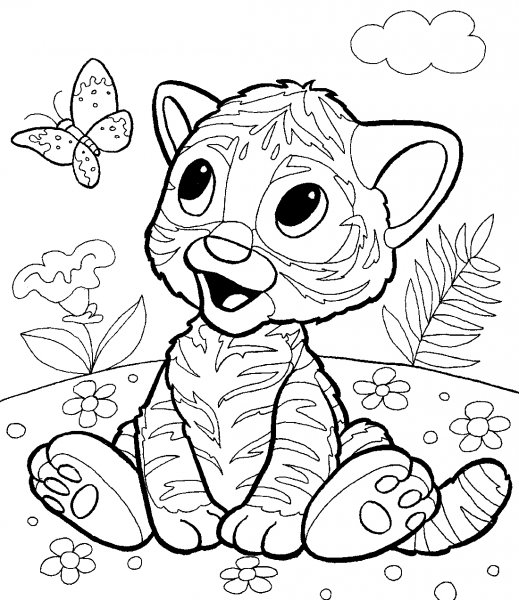 Разукрашки Лео и Тиг