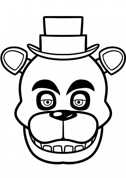 Голден Фредди раскраска