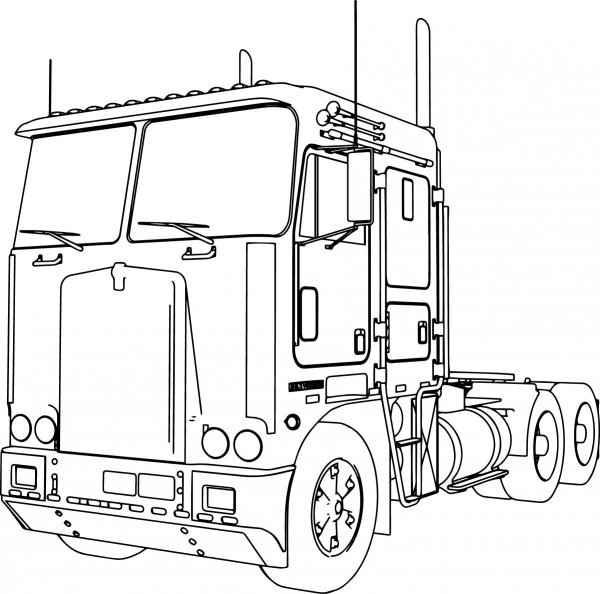 Kenworth k100 чертеж
