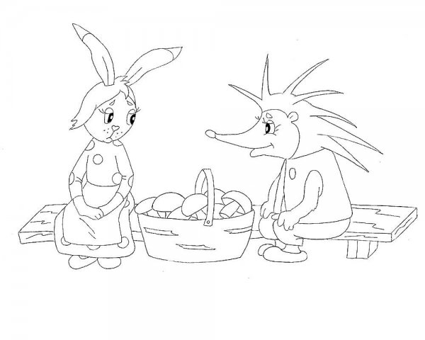 Раскраска мешок яблок Сутеев