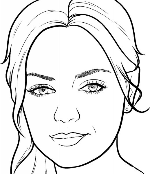 Портрет очертания лица