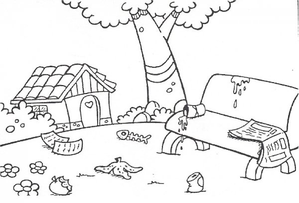 День земли раскраска