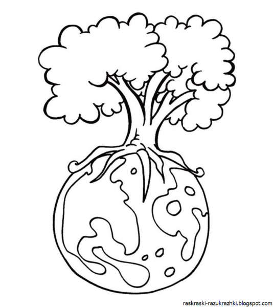 Экология раскраска для малышей