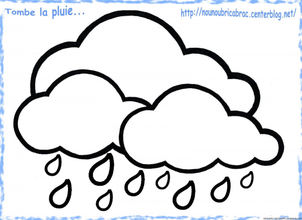 Туча раскраска для детей