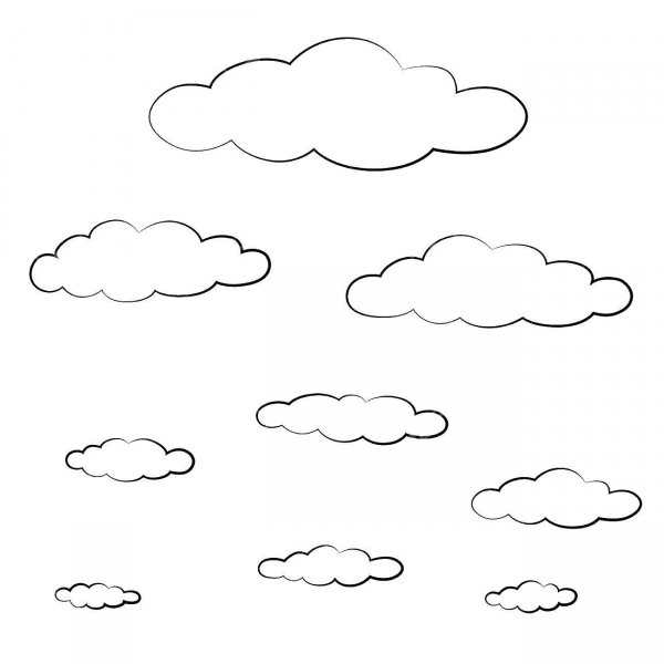 Небо раскраска для детей