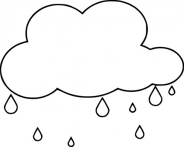 Облака раскраска для детей