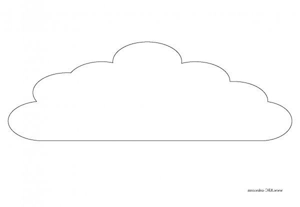 Облако раскраска