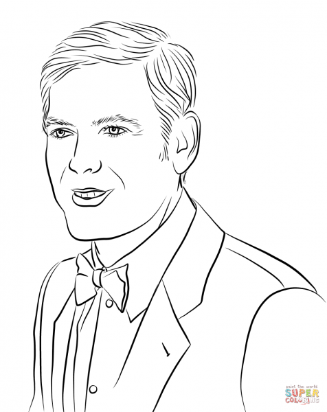 Портрет карандашом раскраска