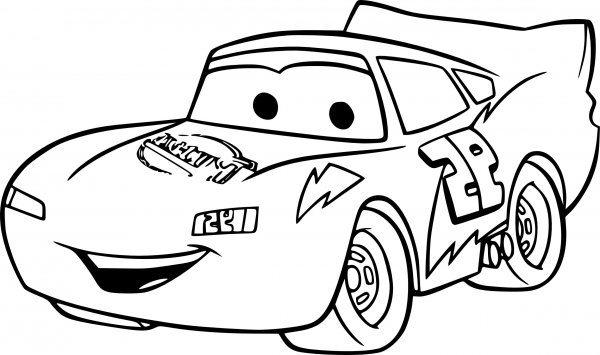 Раскраски для мальчиков машинки молния Маквин