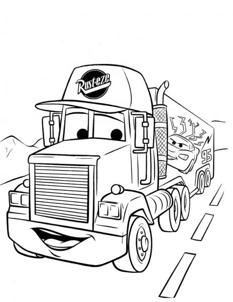 Раскраска Тачки Гвидо