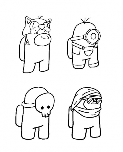 Раскраска АМОНГАС